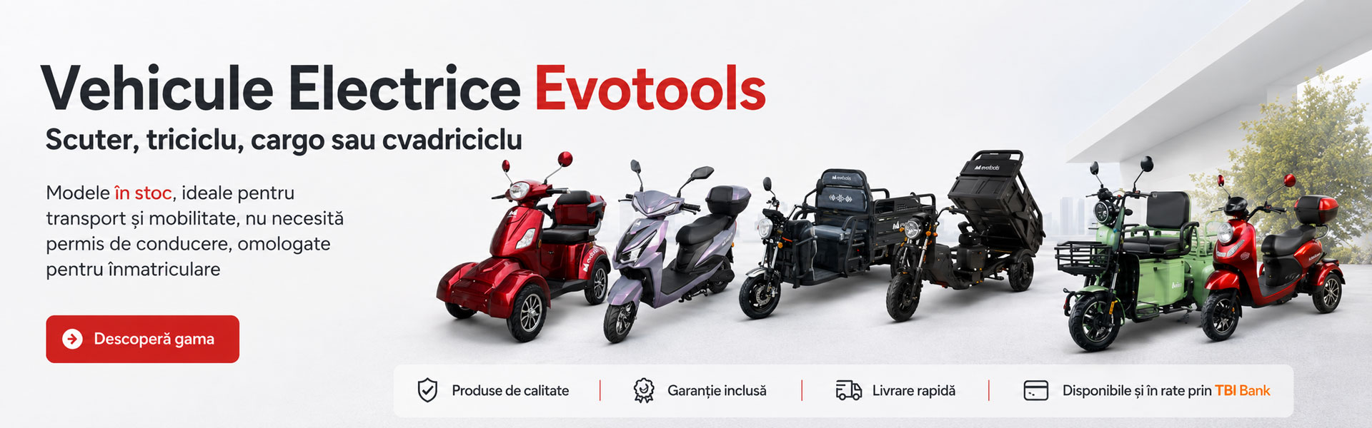 Vehicule electrice omologate fara permis conducere