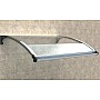 Copertină Roma cu iluminare LED, braț aluminiu de 1m, policarbonat solid 4mm, diferite lățimi de copertină și culori