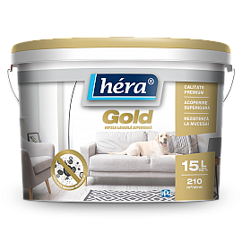 Hera Gold vopsea lavabilă premium mată pentru interior 15l (25kg)