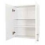 Dulap suspendat alb Verona pentru baie sau bucătărie, rezistent la umezeală, 60cm x 68cm x 21.5cm, mobilier baie