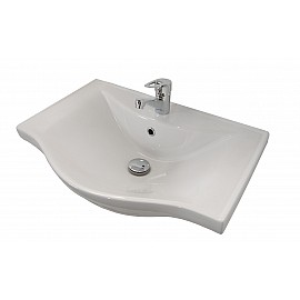 Mobilier baie bază și lavoar seria 110 - 65cm alb cu oglinzi