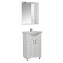 Mobilier baie bază și lavoar seria 151 - 55cm alb rustic