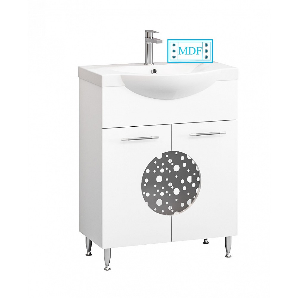 Mobilier baie bază și lavoar seria 178 - 55cm alb