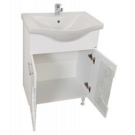 Mobilier baie bază și lavoar seria 178 - 55cm alb