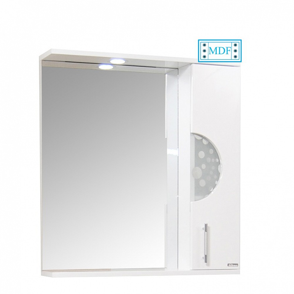 Oglindă baie seria 078 - 55cm alb (mobilier 178)