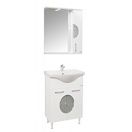 Oglindă baie seria 078 - 55cm alb (mobilier 178)