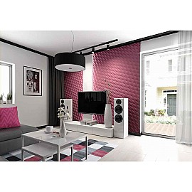 Panou decorativ 3D din polistiren pentru perete sau tavan, 60cm x 60cm, grosime 3cm, model DESERT