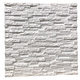 Panou decorativ 3D din polistiren pentru perete sau tavan, 60cm x 60cm, grosime 3cm, model STONE