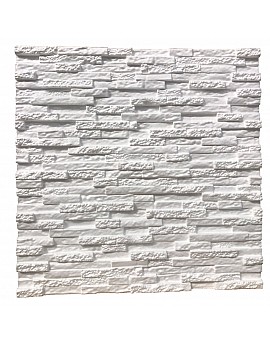 Panou decorativ 3D din polistiren pentru perete sau tavan, 60cm x 60cm, grosime 3cm, model STONE