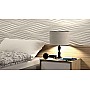 Panou decorativ 3D din polistiren pentru perete sau tavan, 60cm x 60cm, grosime 3cm, model WIND