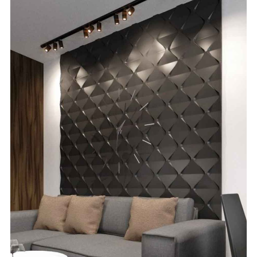 Panou decorativ 3D din polistiren pentru perete sau tavan, 60cm x 60cm, grosime 3cm, model HARMONY