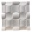Panou decorativ 3D din polistiren pentru perete sau tavan, 60cm x 60cm, grosime 3cm, model RUBIK