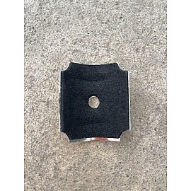 Clemă fixare 32mm cu garnitură cauciuc pentru policarbonat ondulat, călăreț prindere, din aluminiu