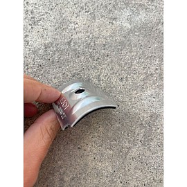 Clemă fixare 32mm cu garnitură cauciuc pentru policarbonat ondulat, călăreț prindere, din aluminiu