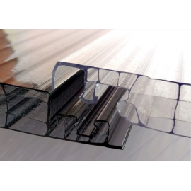 Policarbonat celular modular CLICK 16mm, cu 4 pereți, protecție UV, lățime placă 250mm (preț/bucată)