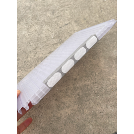 Policarbonat celular modular CLICK 16mm, cu 4 pereți, protecție UV, lățime placă 250mm (preț/bucată)