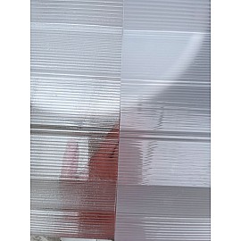 Luminatoare hală din policarbonat celular Greca, 2.5mm grosime, 5 ondulații de 40mm și structură celulară (preț/mp)