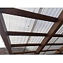 Placă din policarbonat solid/compact 2000mm x 970mm x 0.9mm, cu profil ondulat (nu este fibră de sticlă, nu este casantă)