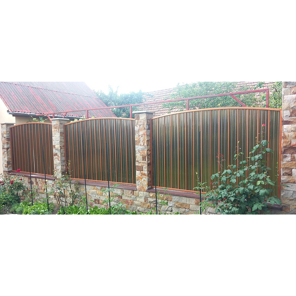 Policarbonat compact/solid cutat trapez, la rolă, grosime 1mm, protejat UV, lățime 1.26m (vânzare la metru liniar), bronz-fumuriu