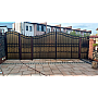 Policarbonat compact/solid cutat trapez, la rolă, grosime 1mm, protejat UV, lățime 1.26m (vânzare la metru liniar), bronz-fumuriu