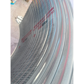 Policarbonat compact/solid cutat trapez, la rolă, grosime 1mm, protejat UV, lățime 1.26m (vânzare la metru liniar), gri
