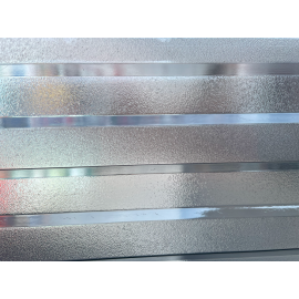 Policarbonat compact/solid cutat trapez, la rolă, grosime 1mm, protejat UV, lățime 1.26m (vânzare la metru liniar), gri