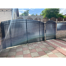 Policarbonat compact/solid cutat trapez, la rolă, grosime 1mm, protejat UV, lățime 1.26m (vânzare la metru liniar), gri