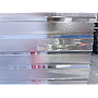 Policarbonat compact/solid cutat trapez, la rolă, grosime 1mm, protejat UV, lățime 1.26m (vânzare la metru liniar), transparent-clar