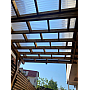 Policarbonat compact/solid cutat trapez, la rolă, grosime 1mm, protejat UV, lățime 1.26m (vânzare la metru liniar), transparent-clar