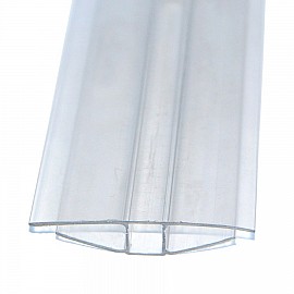 Profil H îmbinare policarbonat 10mm transparent 6ml/buc
