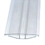 Profil H îmbinare policarbonat 10mm transparent 6ml/buc