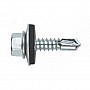 Șurub autoforant 4.8x19mm cu cap hexagonal și șaibă EPDM/cauciuc pentru metal/tablă