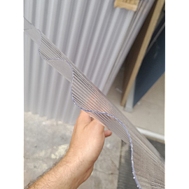 Placă din policarbonat solid/compact 2000mm x 970mm x 0.9mm, cu profil ondulat (nu este fibră de sticlă, nu este casantă)