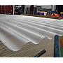 Placă din policarbonat solid/compact 2000mm x 970mm x 0.9mm, cu profil ondulat (nu este fibră de sticlă, nu este casantă)
