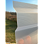 Placă din policarbonat compact/solid 1mm x 1060mm x 2000mm, cu profil trapez 76/18 multiliniar opal (alb lăptos)