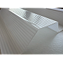 Placă din policarbonat compact/solid 1mm x 1060mm x 2000mm, cu profil trapez 76/18 multiliniar opal (alb lăptos)