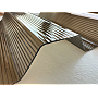 Placă din policarbonat compact/solid 1mm x 1060mm x 2000mm, cu profil trapez 76/18 multiliniar bronz-fumuriu