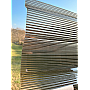 Placă din policarbonat compact/solid 1mm x 1060mm x 2000mm, cu profil trapez 76/18 multiliniar bronz-fumuriu
