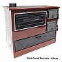 Sobă de metal pentru gătit Grand Fantazia maro, putere 7,5 kW