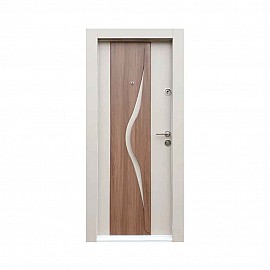 Ușă metalică pentru exterior/interior, cu MDF, model T-01, rezistentă la intemperii