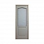 Ușă interior HDF 2050mm x 660mm cu geam, pregătită pentru vopsit, deschidere dreapta sau stânga