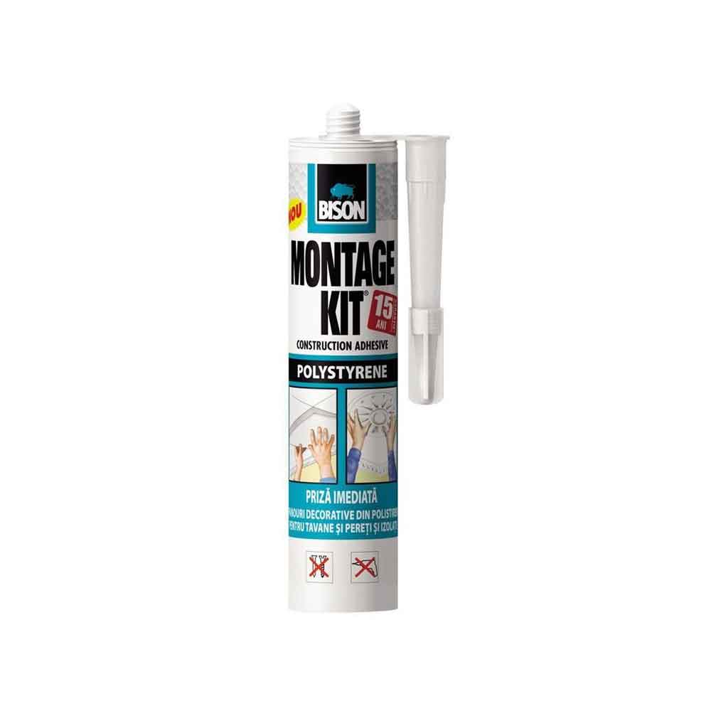 Bison Montagekit silicon adeziv pentru polystirene Bison 470g
