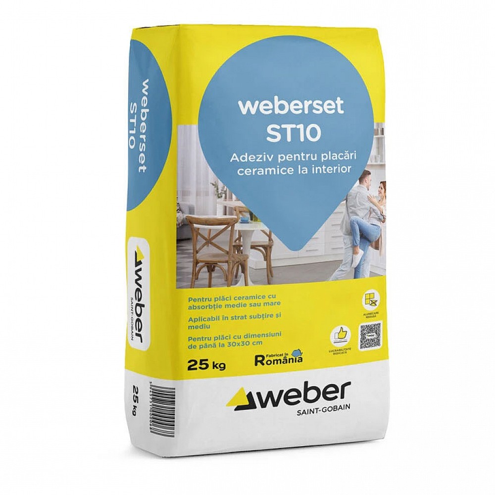 Weber Set ST10 Adeziv pentru placări ceramice la interior 25kg
