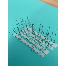 Țepi anti păsări (bandă din pvc cu țepi împotriva păsărilor)  lungime 1m compus din 4 segmente