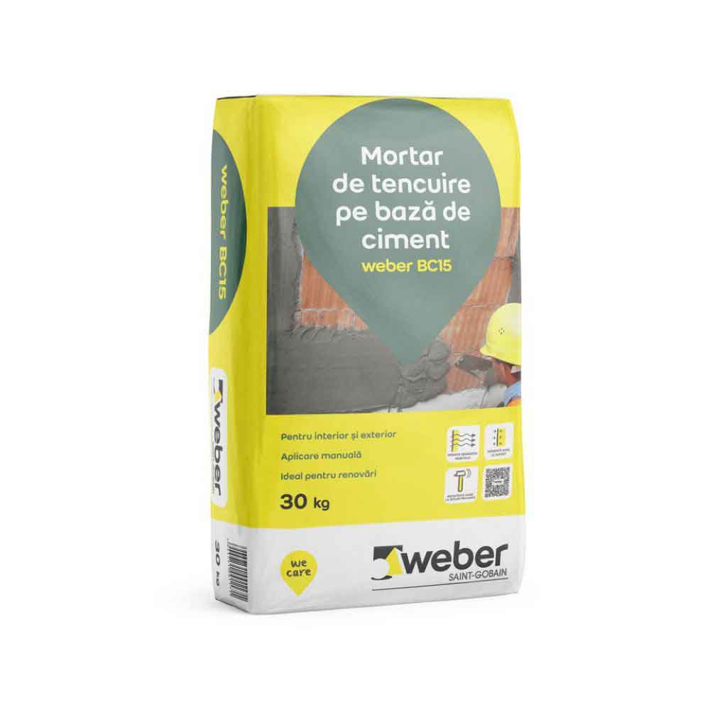Weber BC15 mortar tencuială de bază 30kg