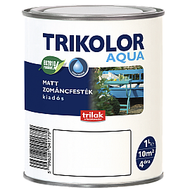 Trikolor Aqua email mat pe bază de apă 1l, pentru interior sau exterior - diverse culori