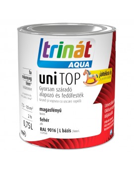 Trinat Unitop Aqua lucios gri antracit RAL 7016 0.75l, email pe bază de apă, fără miros, cu uscare rapidă