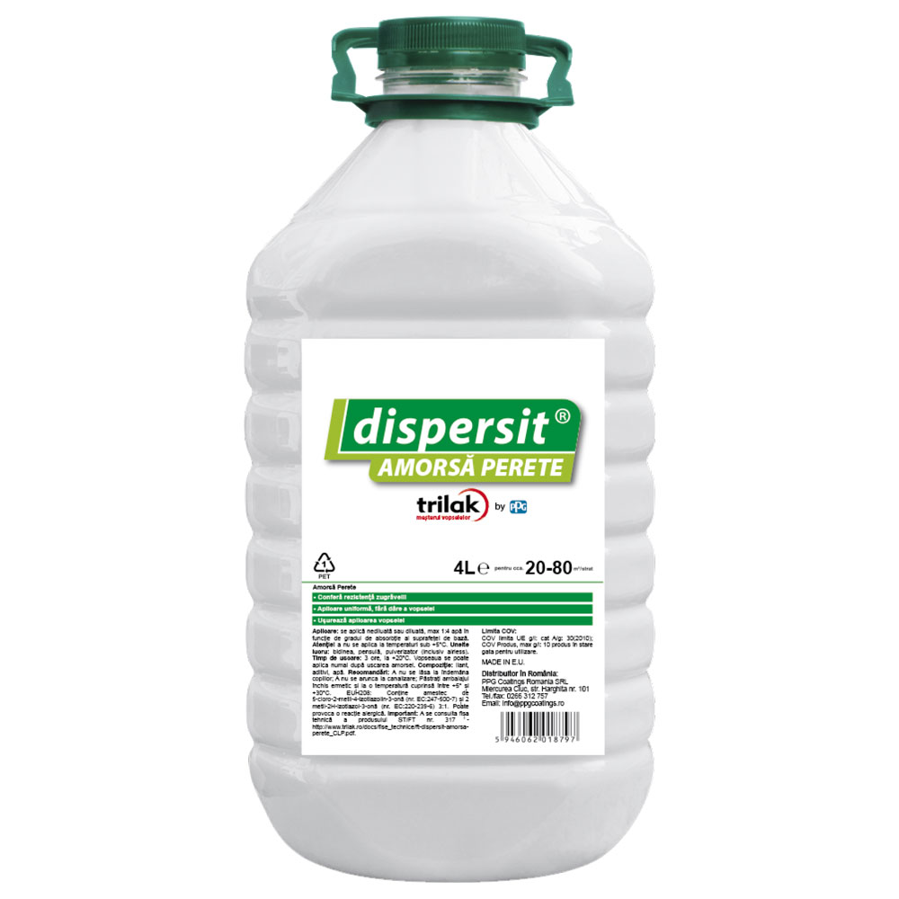 Dispersit amorsă pentru pereți interiori/exteriori 4l