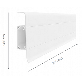 Plintă Esquero pentru parchet 6.66cm x 2.5m