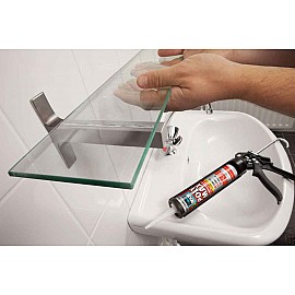 Bison POLY MAX CRYSTAL EXPRESS adeziv și etanșeizant transparent 300g